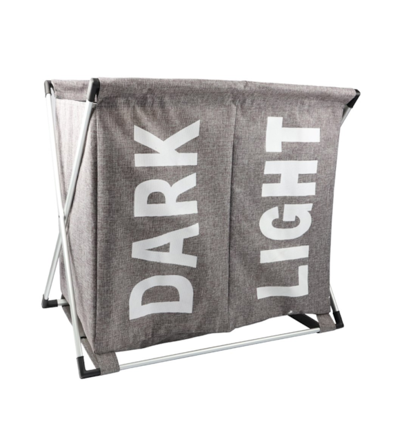 KOSZ NA PRANIE 2 KOMORY 59x38x57CM 24F19HA-001