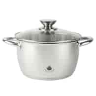 GARNEK STALOWY LEON 20CM 2,8L SILE2-2973