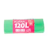 KLARA WORKI NA ŚMIECI 120L 10SZT LDPE ZIELONE
