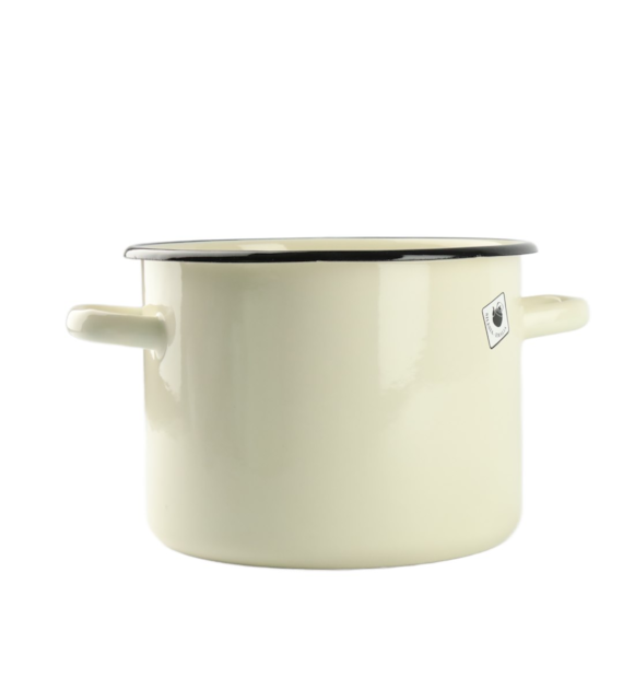 GARNEK EMALIA GŁADKI BEŻOWY B/P 4,5L 20CM  VK-1615