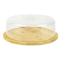 DESKA BAMBUSOWA Z KLOSZEM 28X28X9,5CM H82206