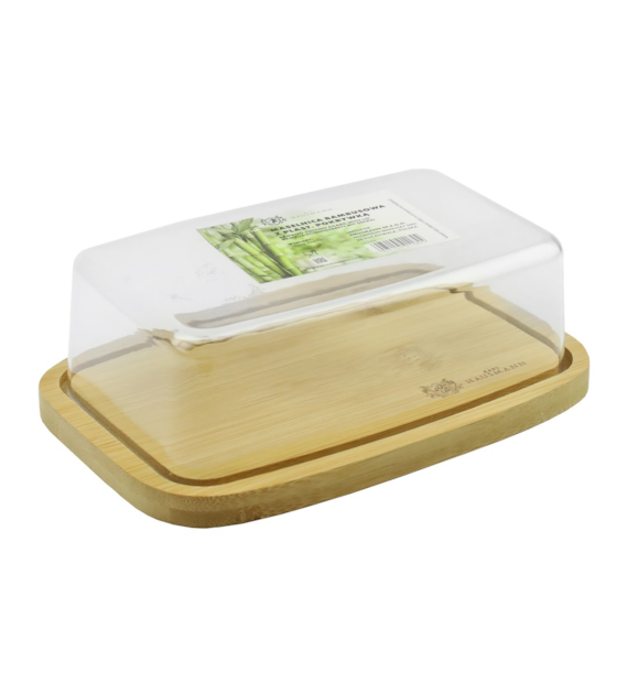 MASELNICA BAMBUSOWA Z POKRYWĄ 19X12,5X6,5CM H82209