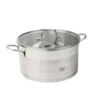 GARNEK STALOWY 18/10 TYTAN 26CM TYT26