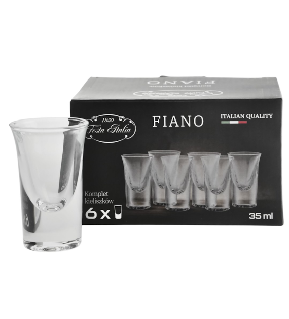 KPL 6 KIELISZKÓW 35ML FIANO LXY1504