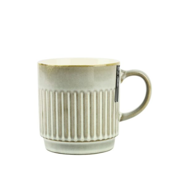 KUBEK PORCELANOWY 440ML BEŻOWY N241629BE