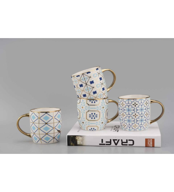 KUBEK PORCELANOWY 350ML  SDM020-3470G WZÓR  MIX