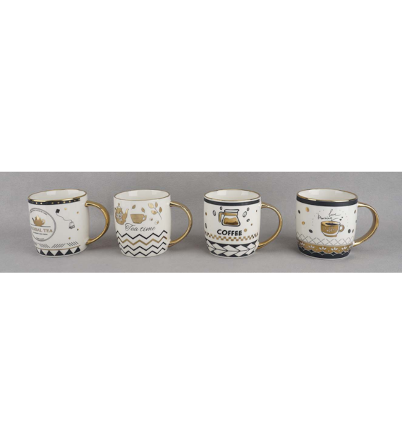 KUBEK PORCELANOWY 350ML  SDM020-3606G WZÓR  MIX