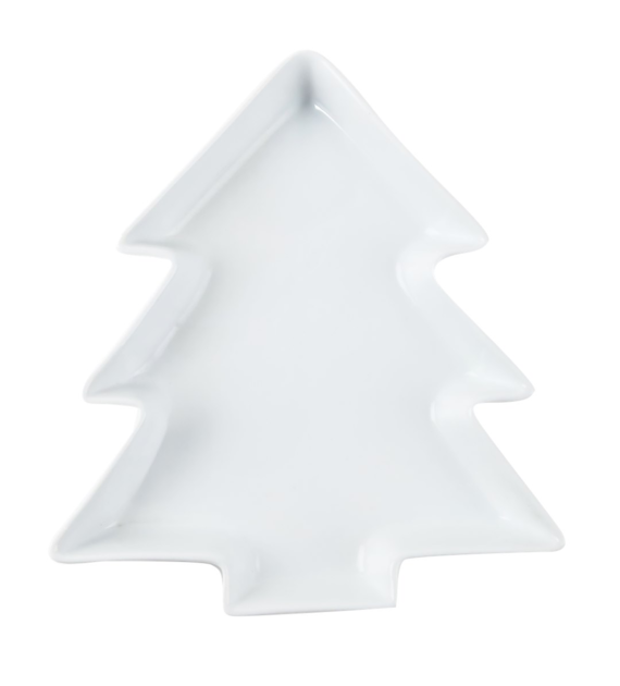 PÓŁMISEK PORCELANOWY CHOINKA 23,5X21X3,8CM ZD14964