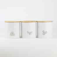 KPL.POJEMNIKÓW STAL ALASKA 3SZT BIAŁE GS-03613A