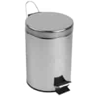 KOSZ NA ŚMIECI 3L METALOWY POŁYSK Z PEDAŁEM W1N
