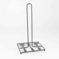 STOJAK NA RĘCZNICZKI CZARNY 15x29CM 25KA-564-2