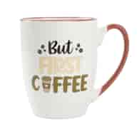 KUBEK PORCELANOWY 350ML SDM001-S203 NAPISY MIX