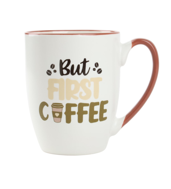 KUBEK PORCELANOWY 350ML SDM001-S203 NAPISY MIX