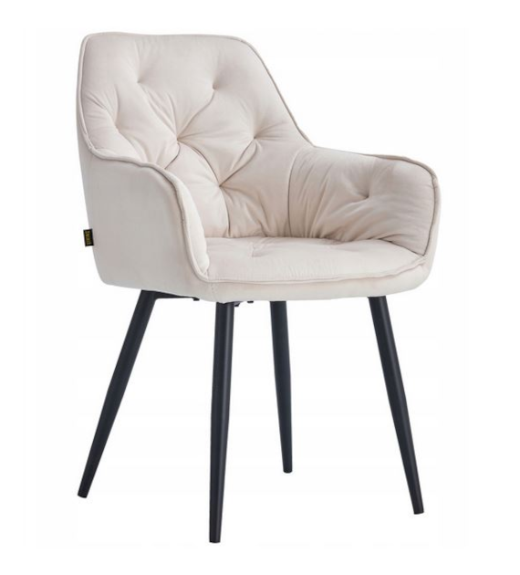 FOTEL TAPICEROWANY PRINCE KREMOWY HK-521