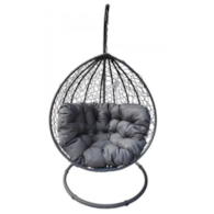 FOTEL WISZĄCY SZARY XXL SR8028N