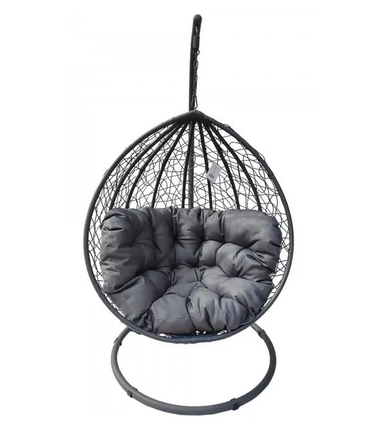 FOTEL WISZĄCY SZARY XXL SR8028N