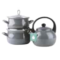 CZAJNIK EMALIOWANY SZARY 2,2L JANOSIK FT7