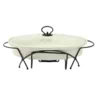 NACZYNIE Z PODGRZEWACZEM 2,5L CX9281 OVAL BIAŁY