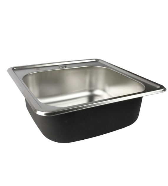 ZLEW JEDNOKOMOROWY 48x48x18CM LS-4848F3