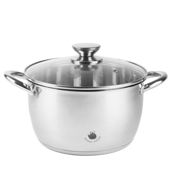 GARNEK STALOWY LEON 28CM 7,6L SILE2-4355