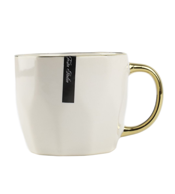 KUBEK PORCELANOWY 400ML ZŁOTY/LATTE PL24003L