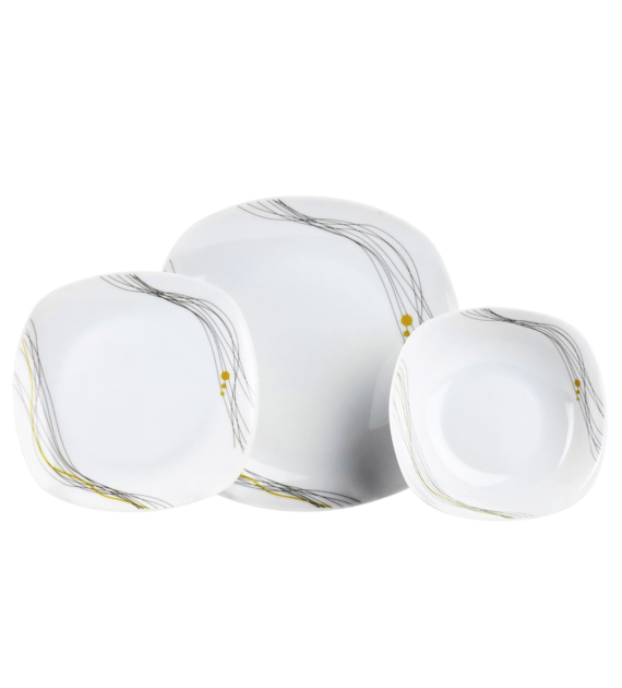 KPL. OBIADOWY 18CZ KWADRAT VERONA LINIE PORCELANA