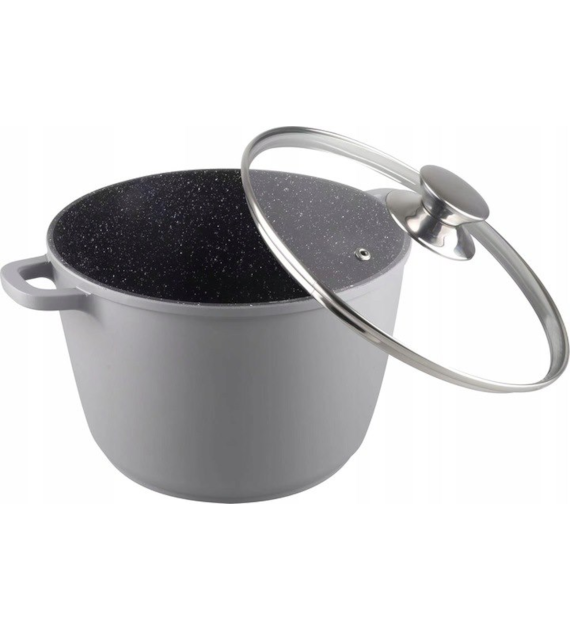 ALUMINIOWY WYSOKI GARNEK Z POKRYWĄ GRANT 6,2L 24cm