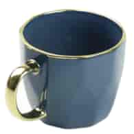 KUBEK PORCELANOWY 400ML ZŁOTY/GRANATOWY PL24003G