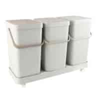 KPL. KOSZY 3SZT DO SEGREG. ŚMIECI 60L SZARY 7318