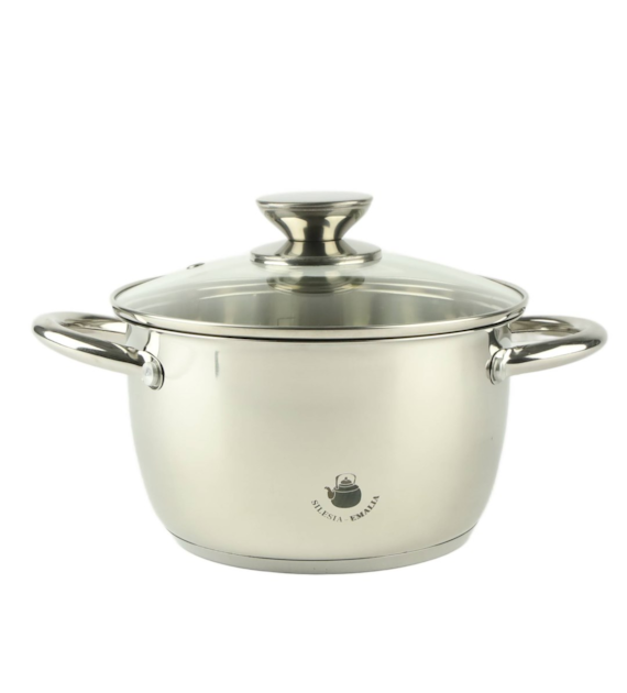 GARNEK STALOWY LEON 18CM 2,1L SILE2-2966