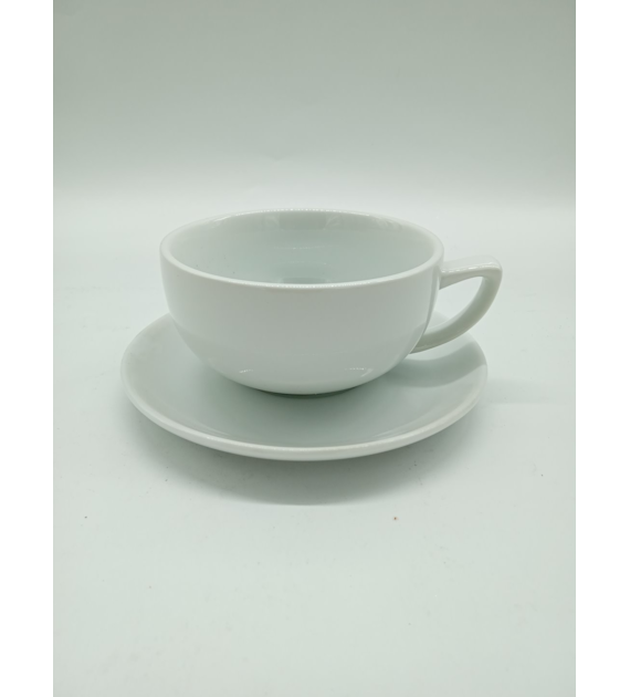 FILIŻANKA ZE SPODKIEM PORCELANOWA 400ML ZD14299