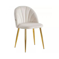 KRZESŁO TAPICEROWANE ROYAL KREMOWE ZŁOTE HY-618