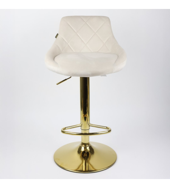 HOKER BAROWY MATER.KREM/ZŁ 48x46x105CM SHERRY 2430