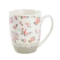 KUBEK PORCELANOWY 350ML  SDM001-D775  RÓŻE  MIX