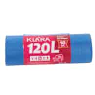 KLARA WORKI NA ŚMIECI 120L 10SZT LDPE NIEBIESKIE
