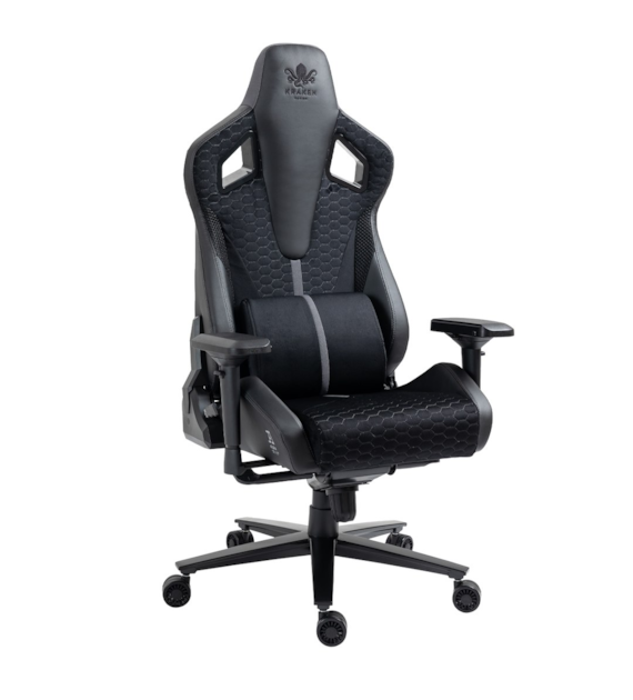 FOTEL GRACZA KRAKEN COSMO SZARY MATERIAŁ 5307