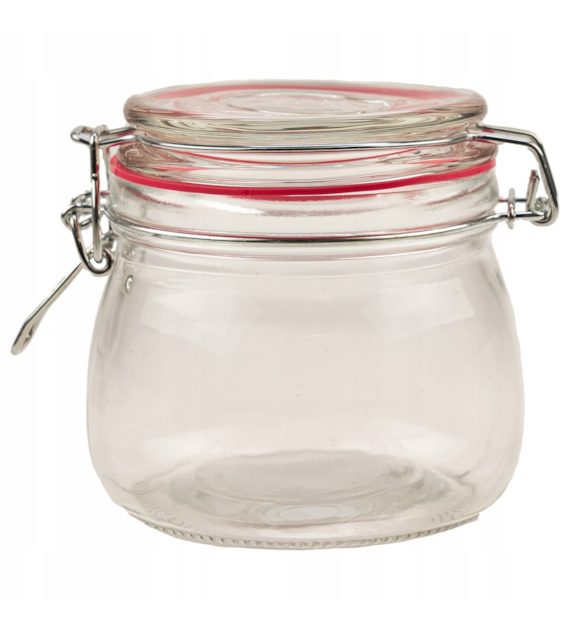 SŁOIK Z KLAMERKĄ 500ML FITA10