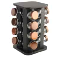 STOJAK NA PRZYPRAWY 16EL ZE SZKL POJEMNIKAMI 3402B