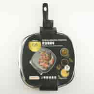 PATELNIA GRILLOWA Z POKRYWĄ 28CM RUBIN BNS4028WS