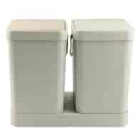 KOSZ DO SEGREG. ŚMIECI 2-KOM. 32L SZARY 7317