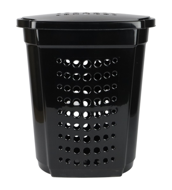 KOSZ NA PRANIE 60L 50X39X59CM CZARNY VK122053