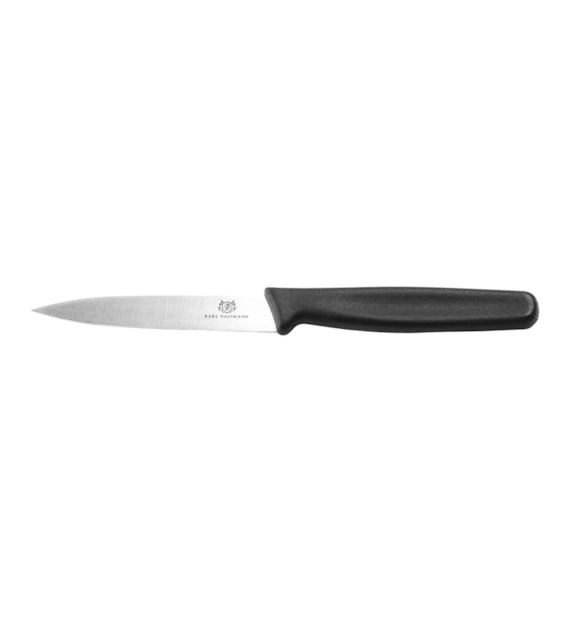 NÓŻ KUCHENNY PROSTY CZARNY 10CM K/HAUSMANN KH5H