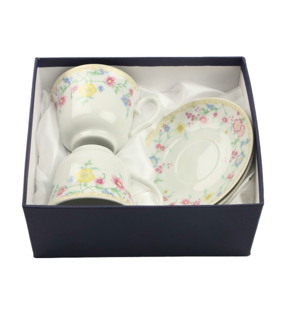 KPL. 2 FILIŻANEK ZE SPODKIEM 250ML IRIS FE-FL01