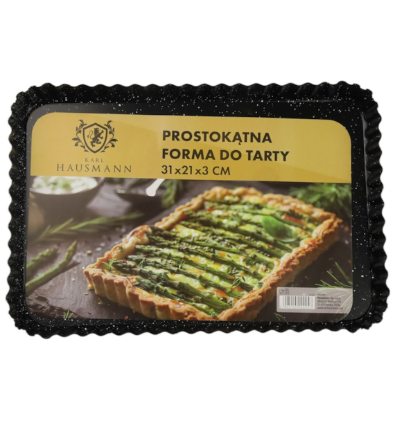 PROSTOKĄTNA FORMA DO TARTY 31 x 21 x 3 CM