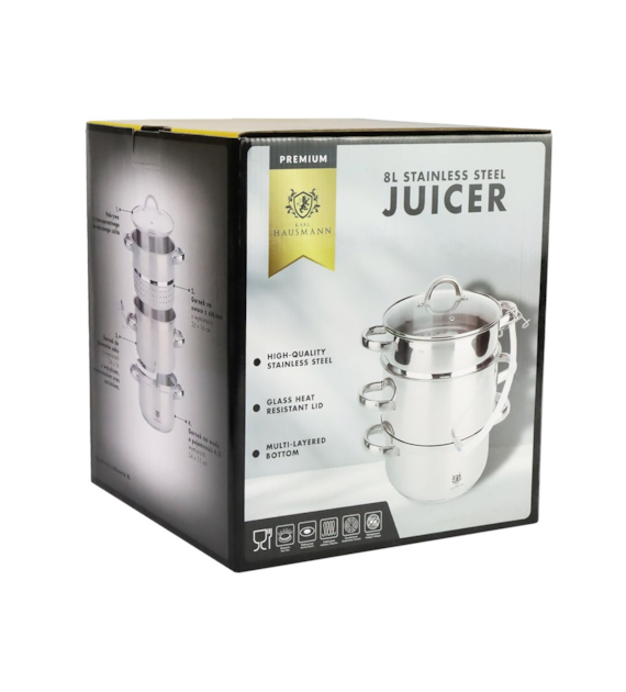 SOKOWNIK ZE STALI NIERDZEWNEJ 8L