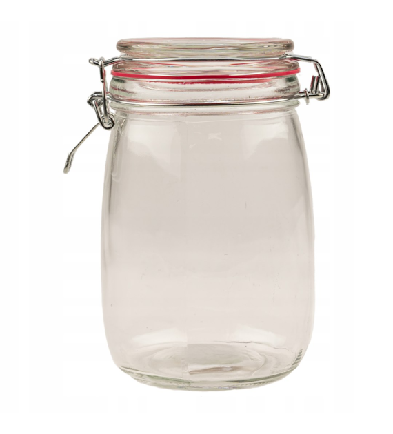 SŁOIK Z KLAMERKA 1000ML FITA12