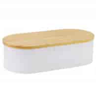 CHLEBAK STALOWY BIAŁY NOVITA GS-03625