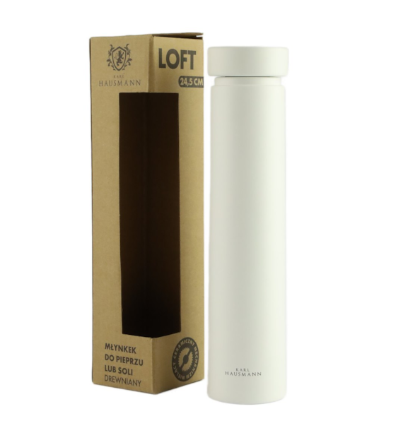 MŁYNEK DO SOLI I PIEPRZ DREW. BIAŁY LOFT MGT-10-B