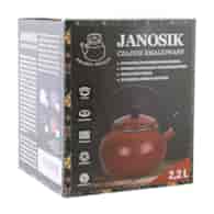 CZAJNIK EMALIOWANY CZARNY 2,2L JANOSIK FT7