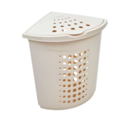 KOSZ NA PRANIE NAROŻNY 45L 40X40CM ECRU VK122051